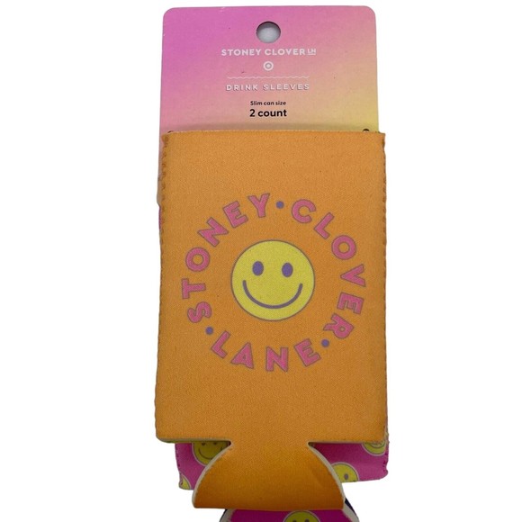 Stoney Clover Lane X Target 2pk Slim Can Drink Sleeve Pink Orange Insulated - Picture 5 of 8